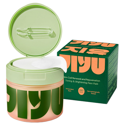 JIYU Toner Pads - Korean Skincare for Dark Spots, Wrinkles & Dull Skin