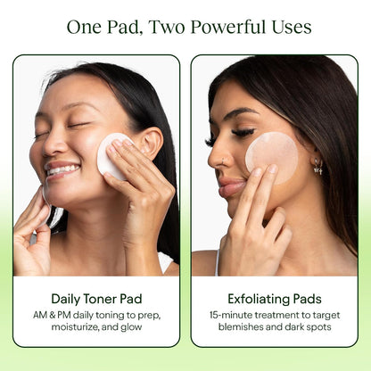 JIYU Toner Pads - Korean Skincare for Dark Spots, Wrinkles & Dull Skin