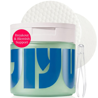 JIYU Cleansing Polish Pads - Korean Skincare for Clogged Pores, Breakouts & Uneven Skin Texture