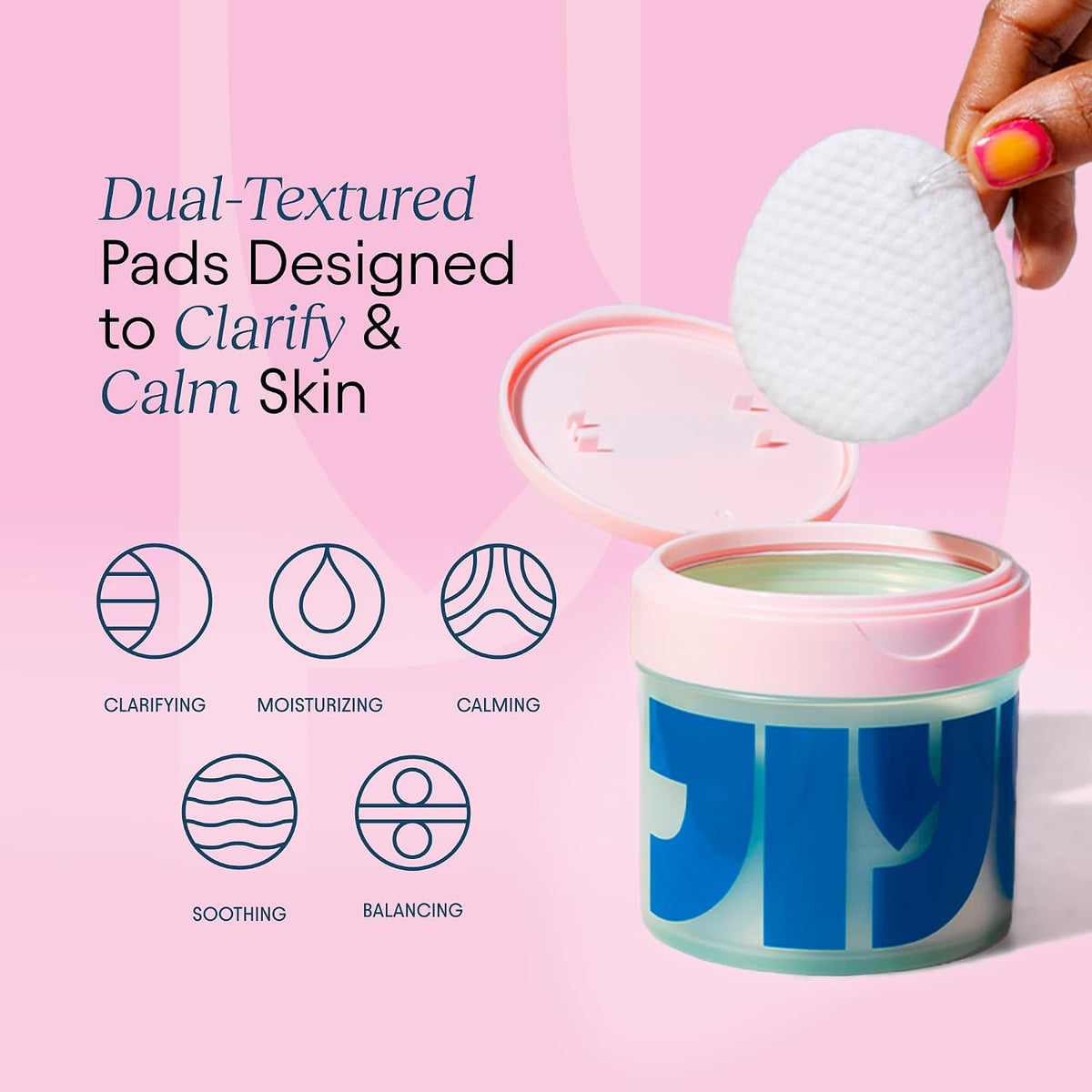 JIYU Cleansing Polish Pads - Korean Skincare for Clogged Pores, Breakouts & Uneven Skin Texture