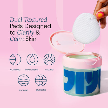 JIYU Cleansing Polish Pads - Korean Skincare for Clogged Pores, Breakouts & Uneven Skin Texture