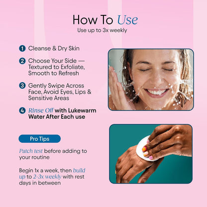 JIYU Cleansing Polish Pads - Korean Skincare for Clogged Pores, Breakouts & Uneven Skin Texture